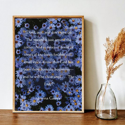 Don’t Quit – Joanna Gaines Inspirational Frame – Minimalist Wall Decor