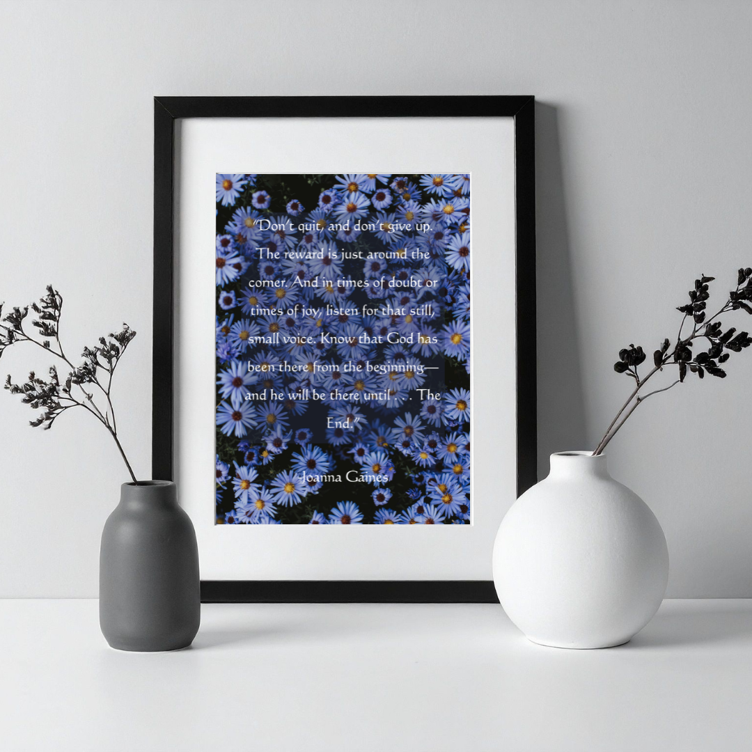 Don’t Quit – Joanna Gaines Inspirational Frame – Minimalist Wall Decor