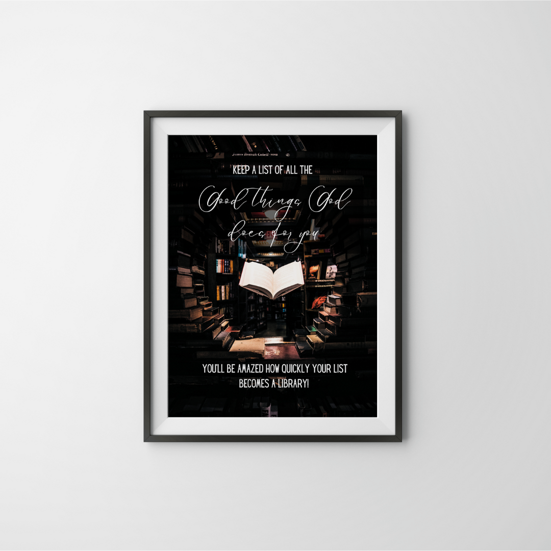 Good Things God Does for You Inspirational Quote Frame – Minimalist Wall Decor