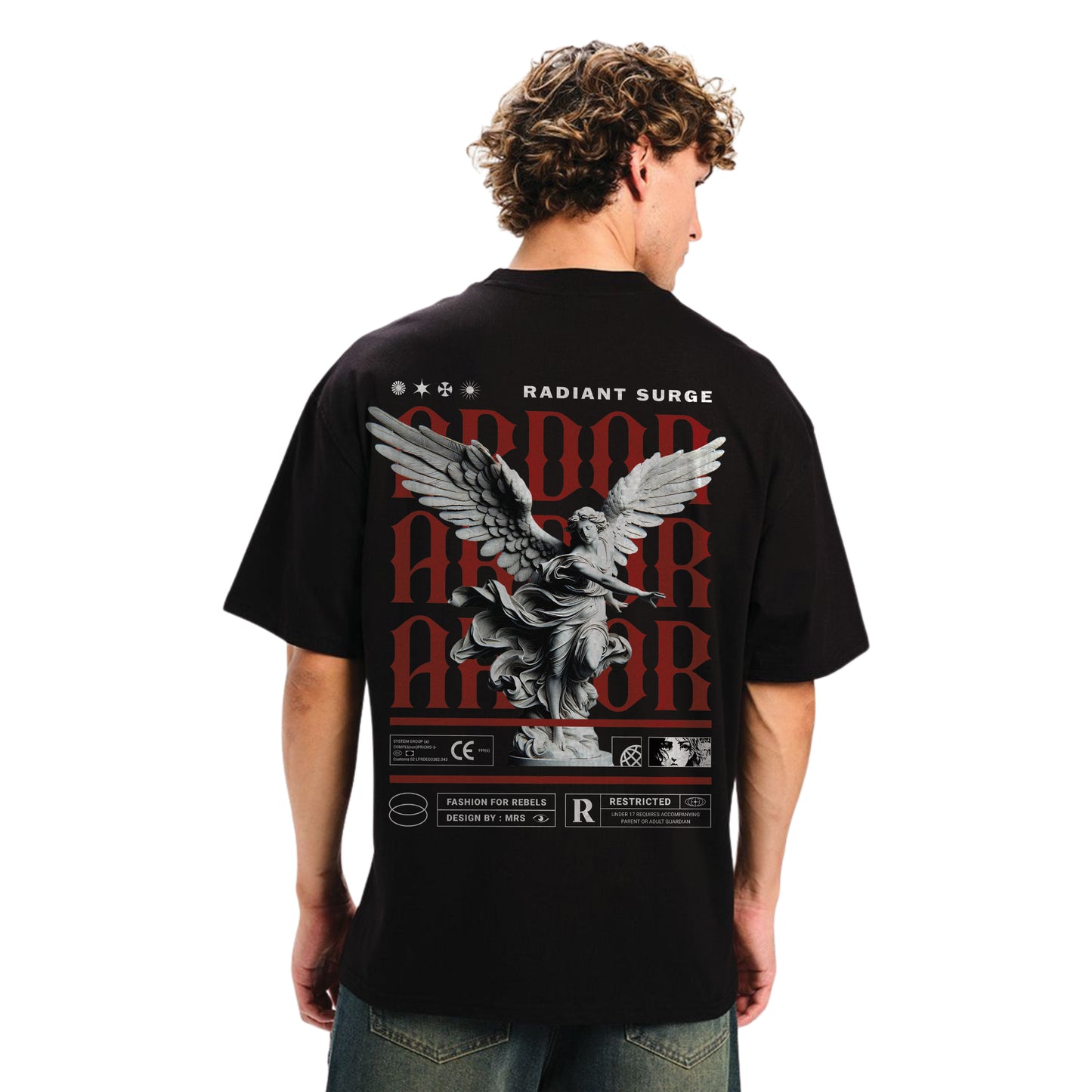 Angel Statue Graphic Tees - Mens
