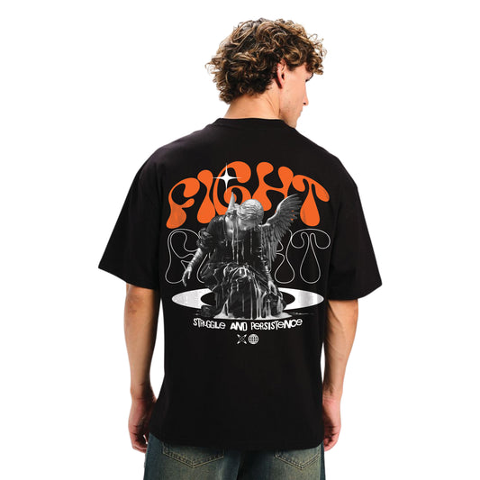 Struggle and Persistence - Graphic T-Shirt – Oversized Black Tee