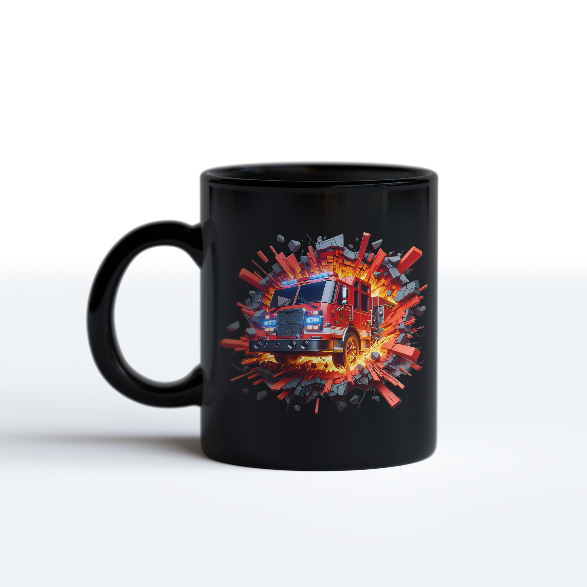 3D Fire Truck Mug – Bold Emergency Vehicle Coffee Mug