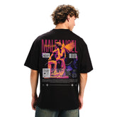 Angel Graphic T-Shirt – Artistic Statue Print, Unisex Neon Streetwear Tee