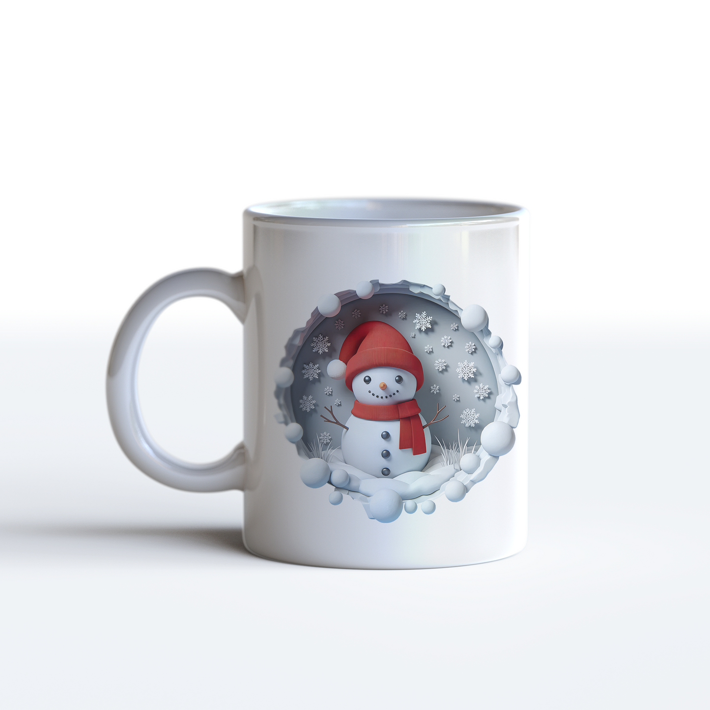 3D Snowman Mug – Festive Winter Wonderland Coffee Mug