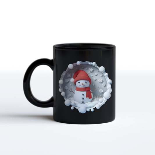 3D Snowman Mug – Festive Winter Wonderland Coffee Mug